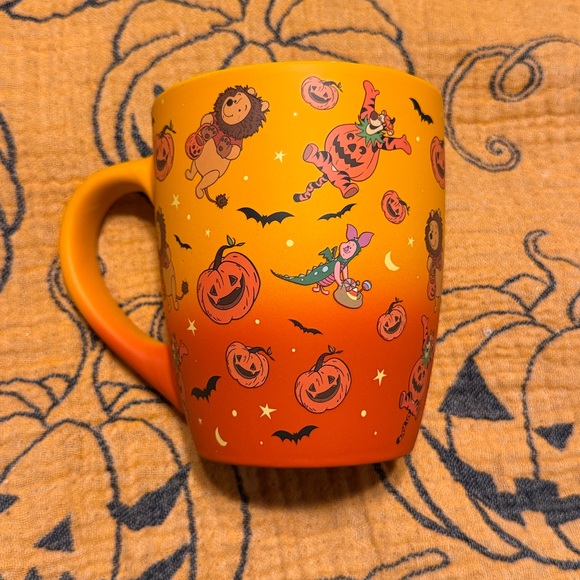 Disney Other - Disney Halloween Winnie the Poo Bright Orange Mug